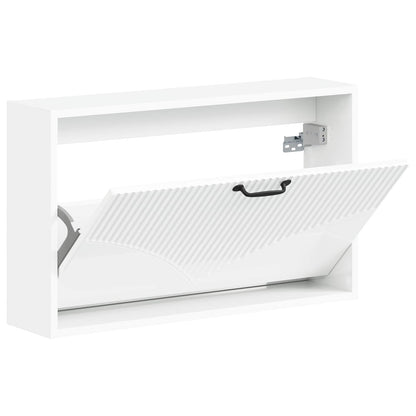 vidaXL Wall-Mounted Shoe Cabinet HOORN 71 x 17 x 43 cm Engineered Wood 3