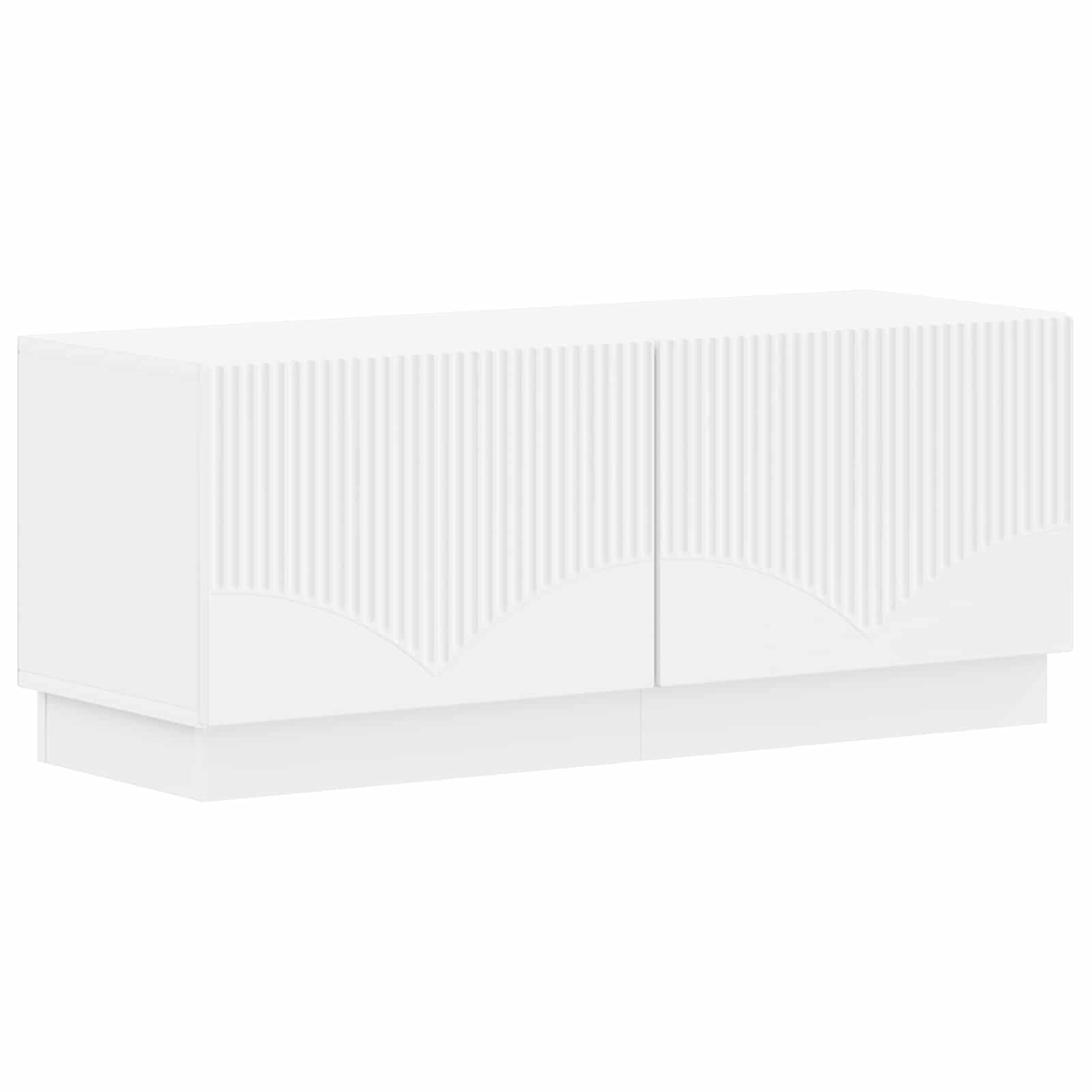 vidaXL TV Cabinet White Engineered Wood 2
