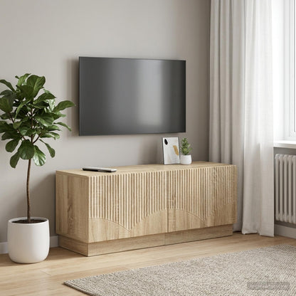 vidaXL TV Cabinet Sonoma Oak Engineered Wood 1
