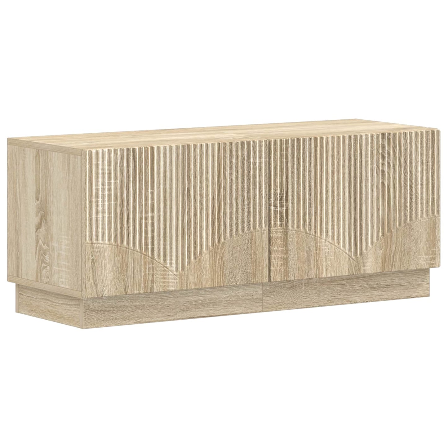 vidaXL TV Cabinet Sonoma Oak Engineered Wood 2