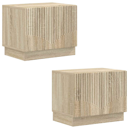 vidaXL TV Cabinet Sonoma Oak Engineered Wood 4