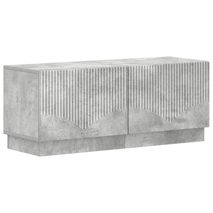 vidaXL TV Cabinet Concrete Grey Engineered Wood 2