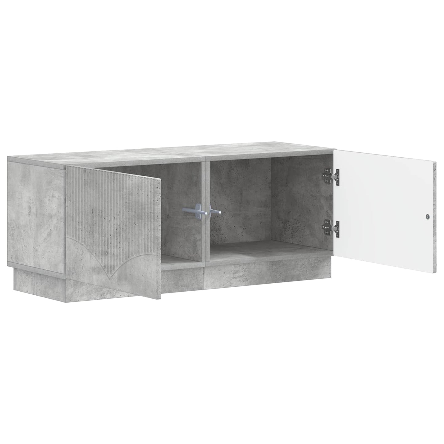 vidaXL TV Cabinet Concrete Grey Engineered Wood 3
