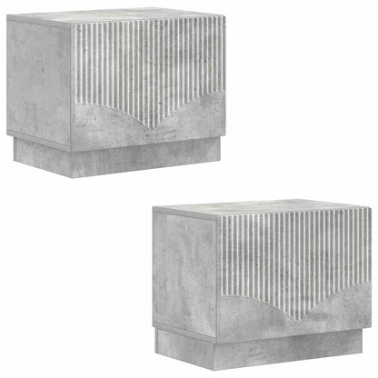 vidaXL TV Cabinet Concrete Grey Engineered Wood 4