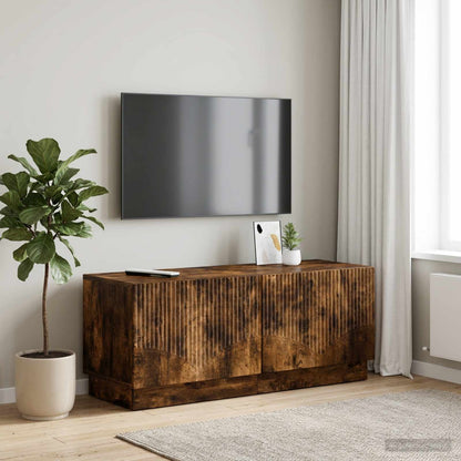 vidaXL TV Cabinet Smoked Oak Engineered Wood 1