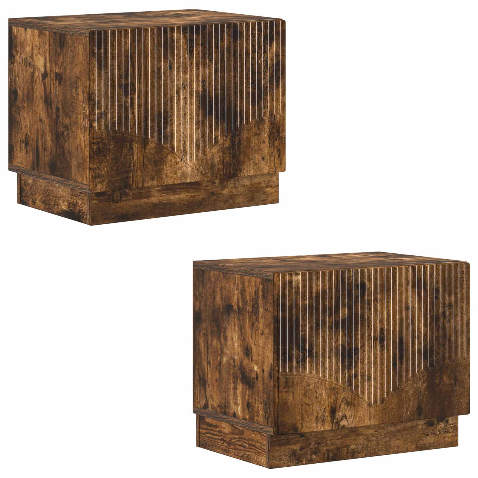 vidaXL TV Cabinet Smoked Oak Engineered Wood 4