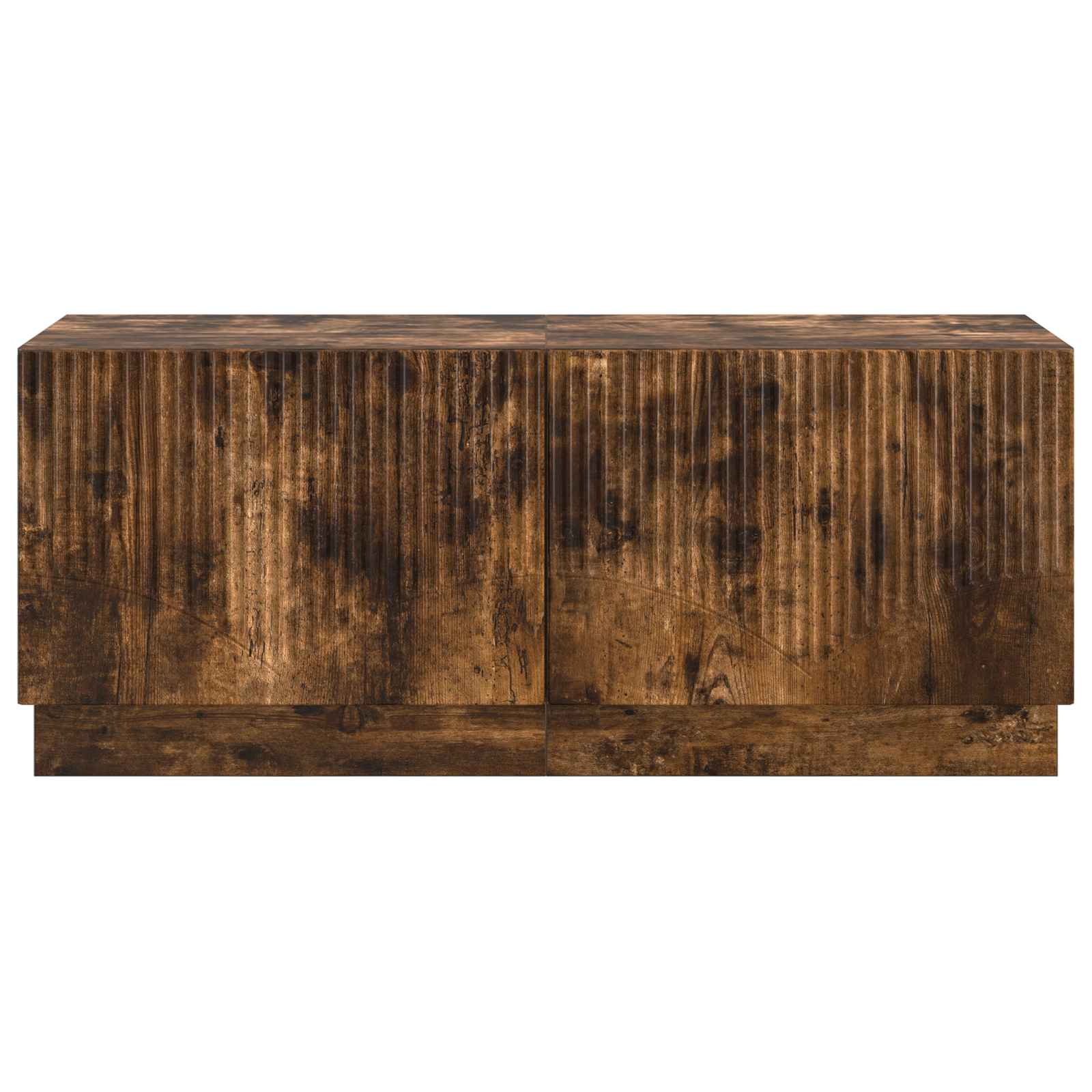 vidaXL TV Cabinet Smoked Oak Engineered Wood 5
