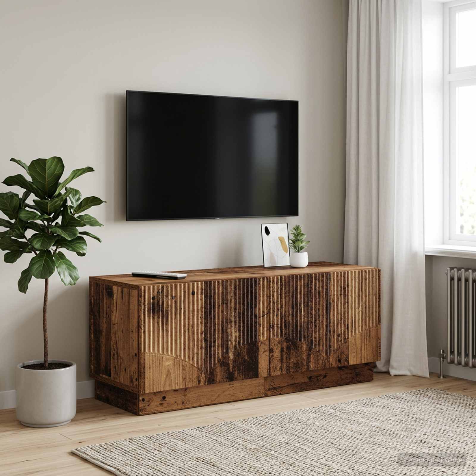 vidaXL TV Cabinet Old Wood Engineered Wood 1