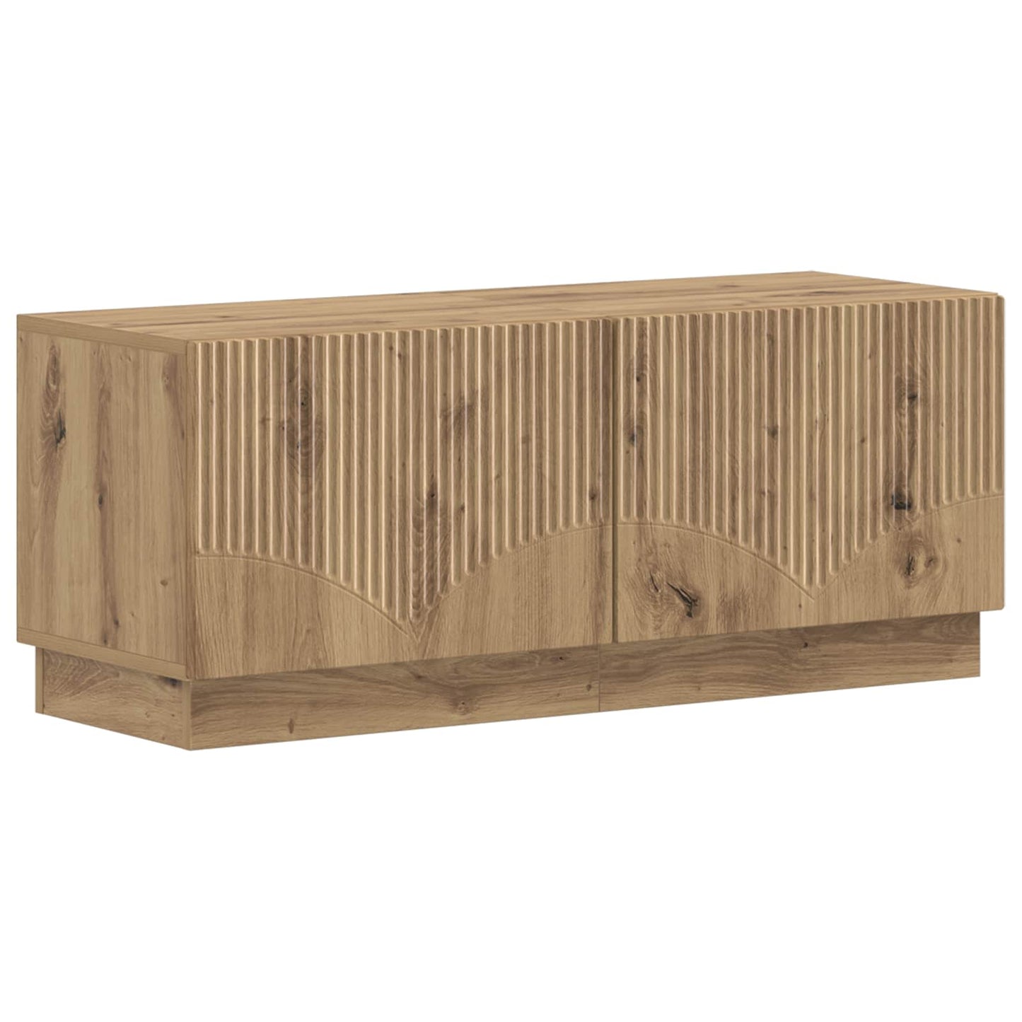 vidaXL TV Cabinet Artisan Oak Engineered Wood 2