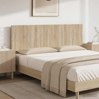 vidaXL Wall-Mounted Headboard HOORN Sonoma Oak Engineered Wood 1