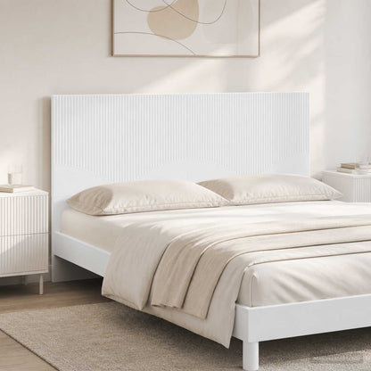vidaXL Wall-Mounted Headboard HOORN White Engineered Wood 1