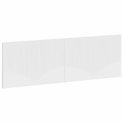 vidaXL Wall-Mounted Headboard HOORN White Engineered Wood 2