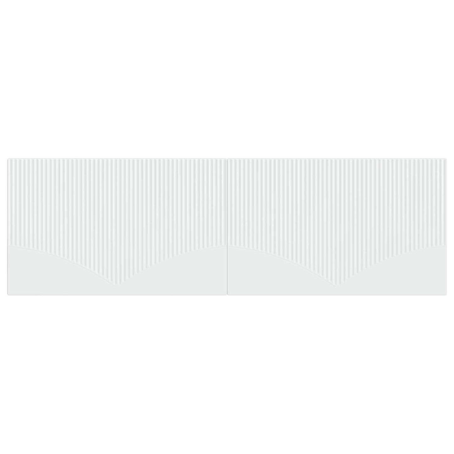 vidaXL Wall-Mounted Headboard HOORN White Engineered Wood 3