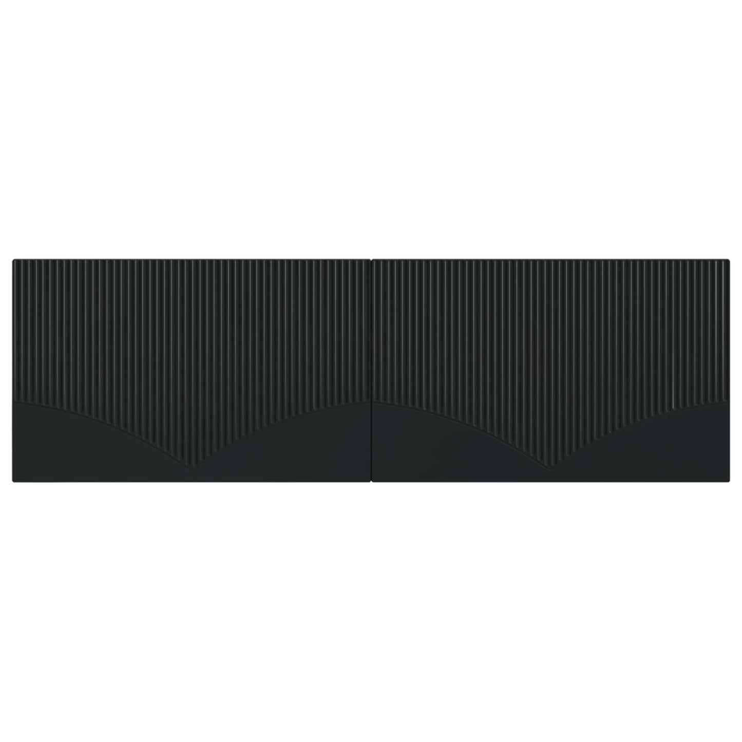 vidaXL Wall-Mounted Headboard HOORN Black Engineered Wood 3