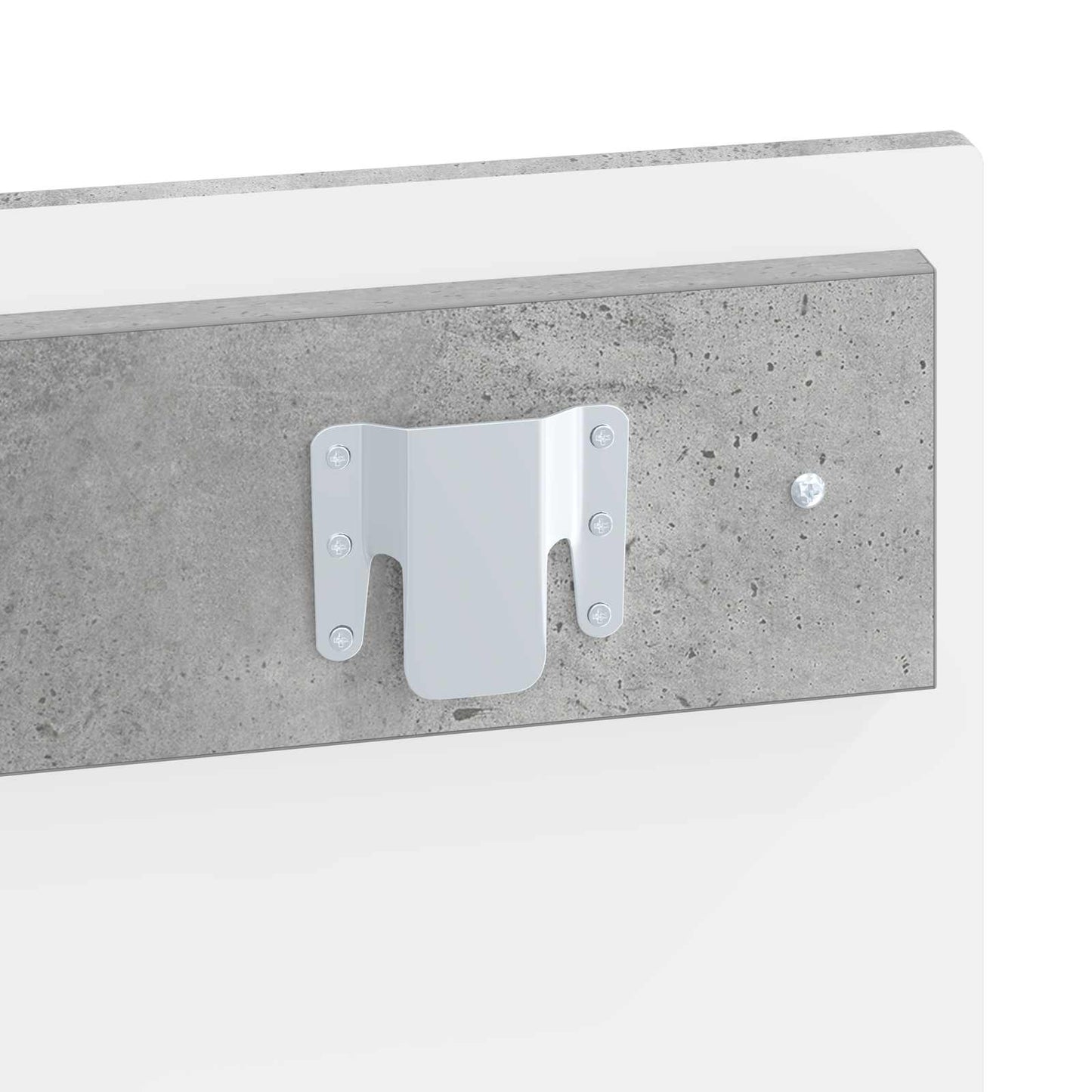 vidaXL Wall-Mounted Headboard HOORN Concrete Grey Engineered Wood 6