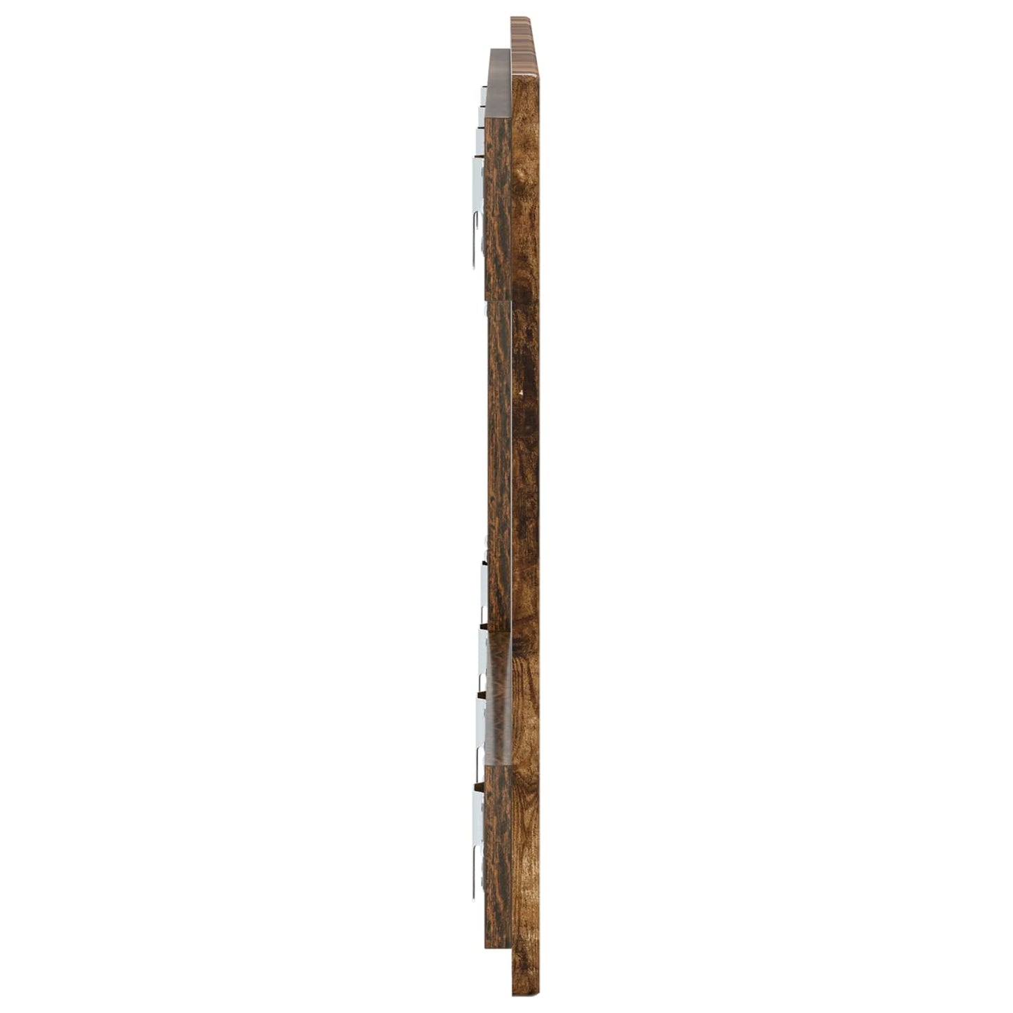 vidaXL Wall-Mounted Headboard HOORN Smoked Oak Engineered Wood 4
