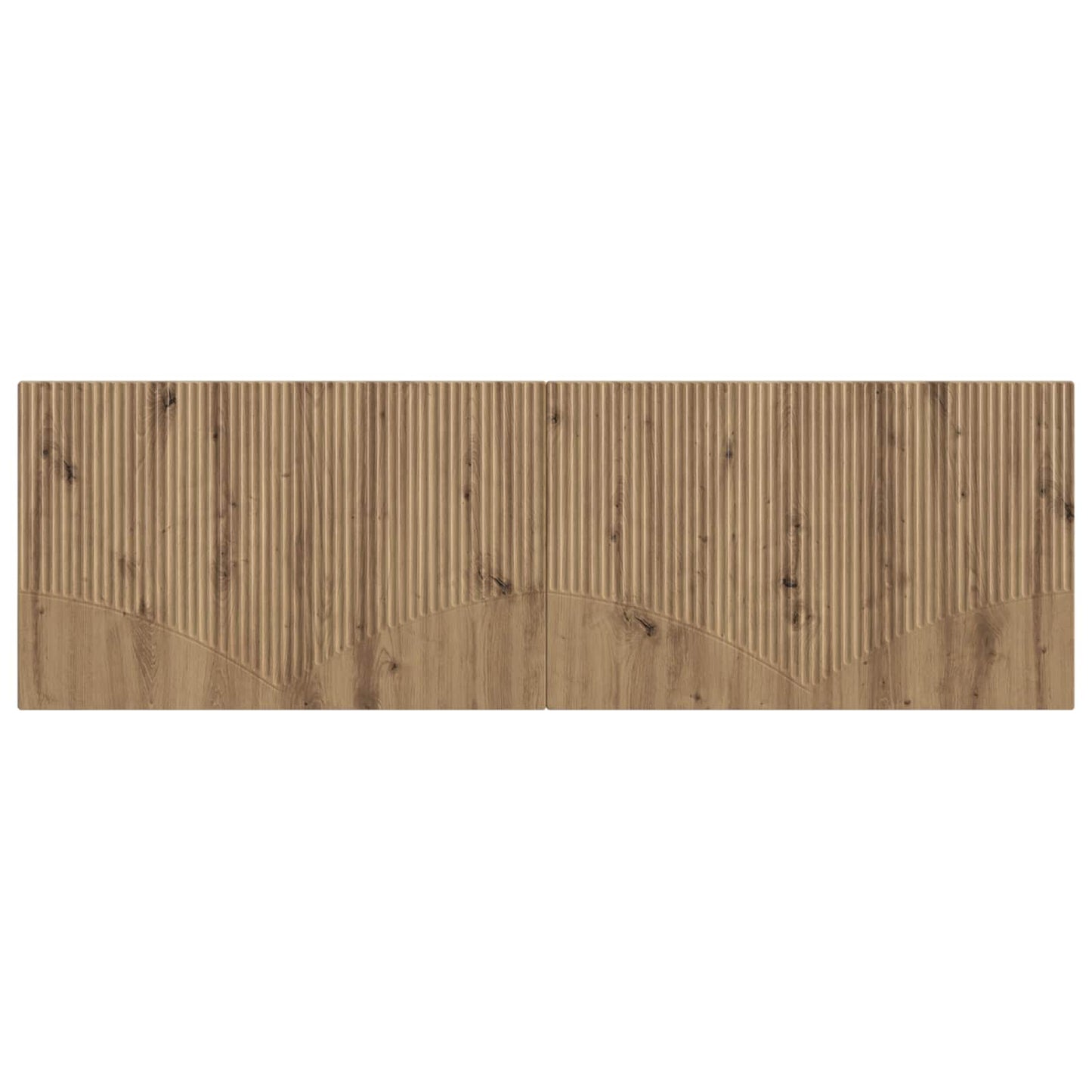 vidaXL Wall-Mounted Headboard HOORN Artisan Oak Engineered Wood 3