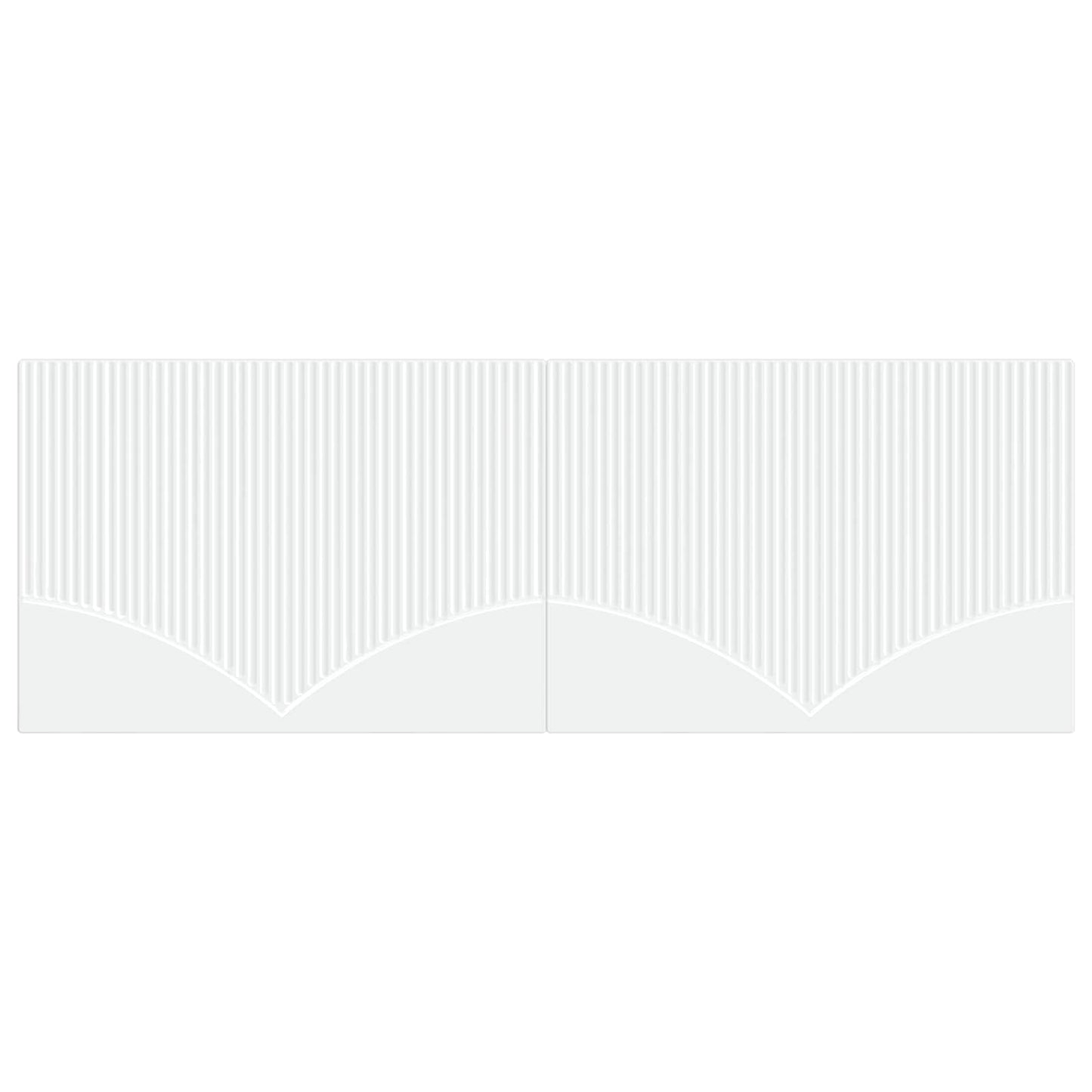 vidaXL Wall-Mounted Headboard HOORN White Engineered Wood 3