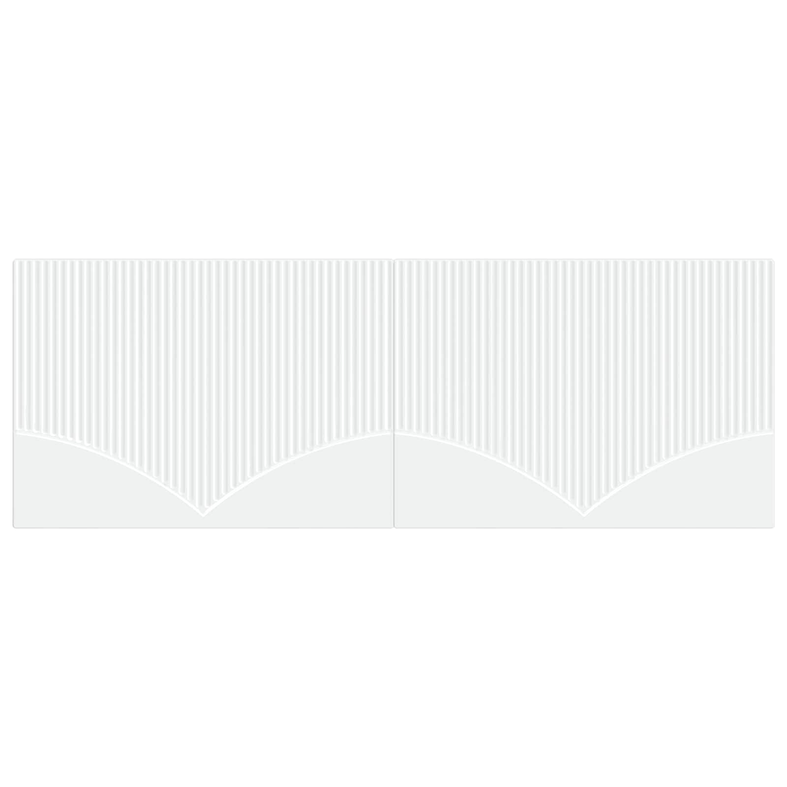 vidaXL Wall-Mounted Headboard HOORN White Engineered Wood 3