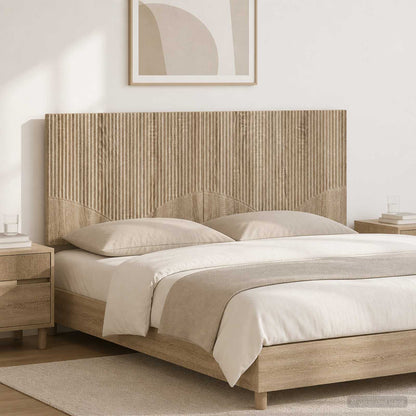vidaXL Wall-Mounted Headboard HOORN Sonoma Oak Engineered Wood 1