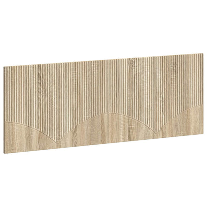vidaXL Wall-Mounted Headboard HOORN Sonoma Oak Engineered Wood 2