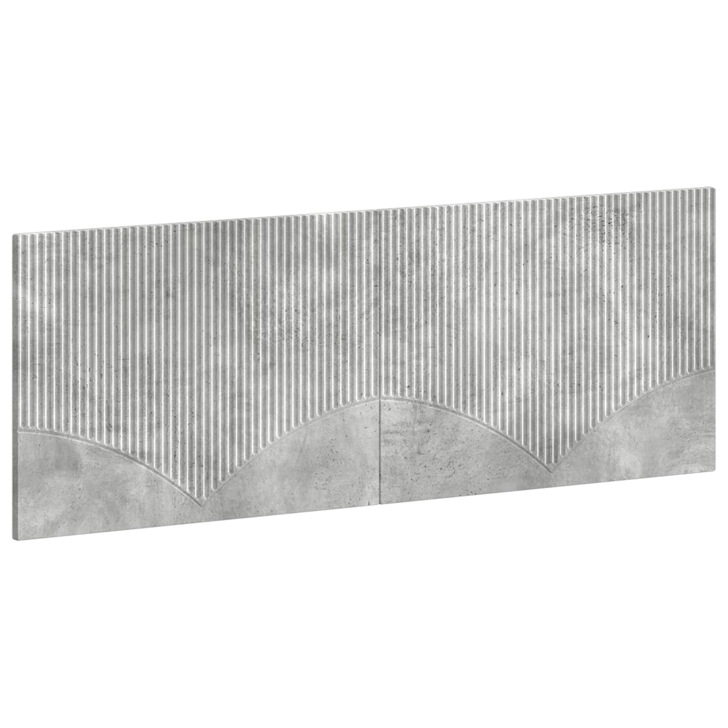 vidaXL Wall-Mounted Headboard HOORN Concrete Grey Engineered Wood 2