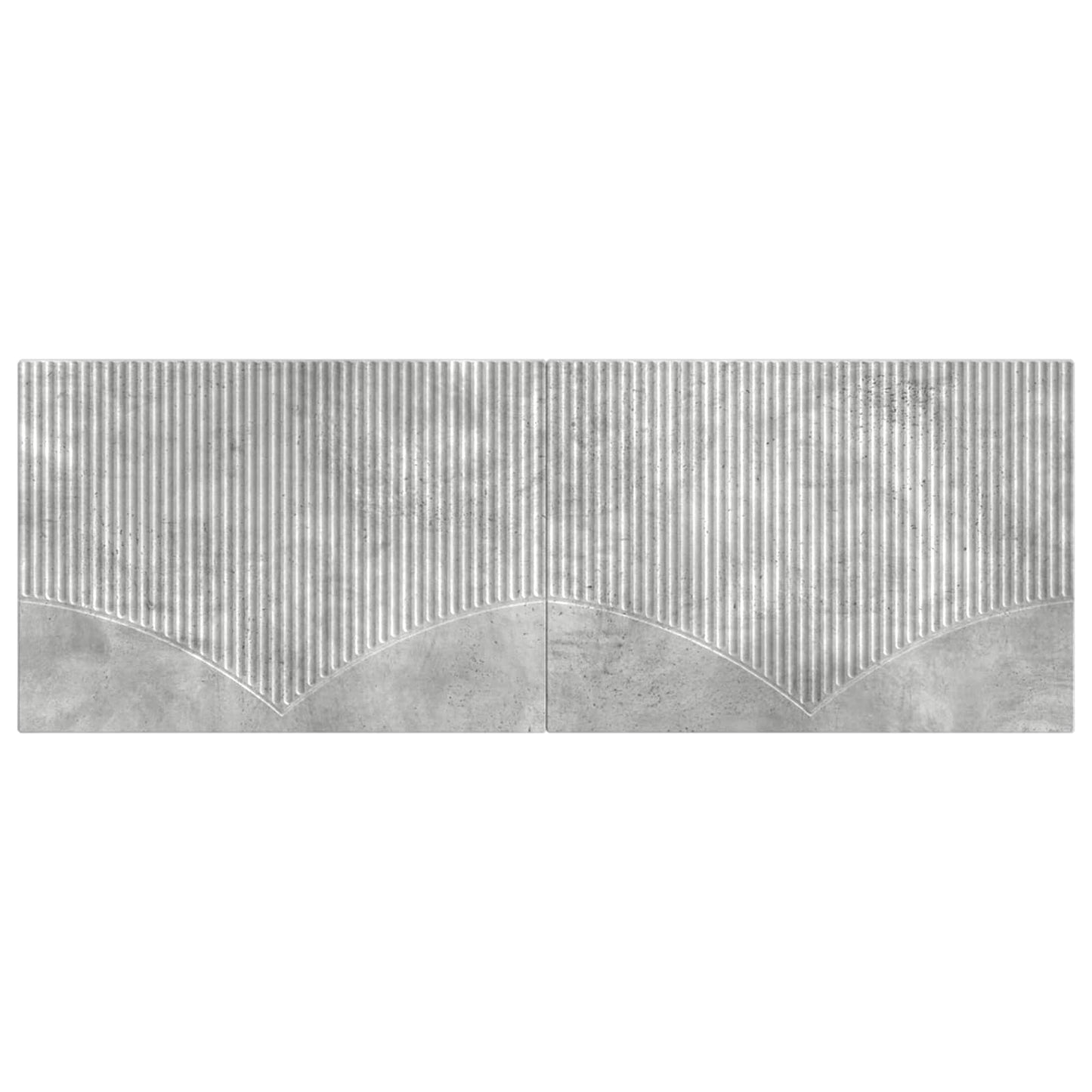vidaXL Wall-Mounted Headboard HOORN Concrete Grey Engineered Wood 3