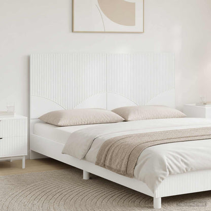 vidaXL Wall-Mounted Headboard HOORN High Gloss White Engineered Wood 1