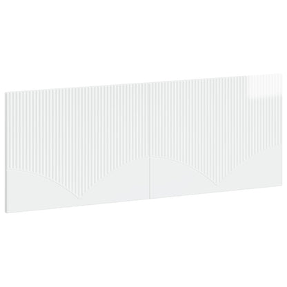 vidaXL Wall-Mounted Headboard HOORN High Gloss White Engineered Wood 2