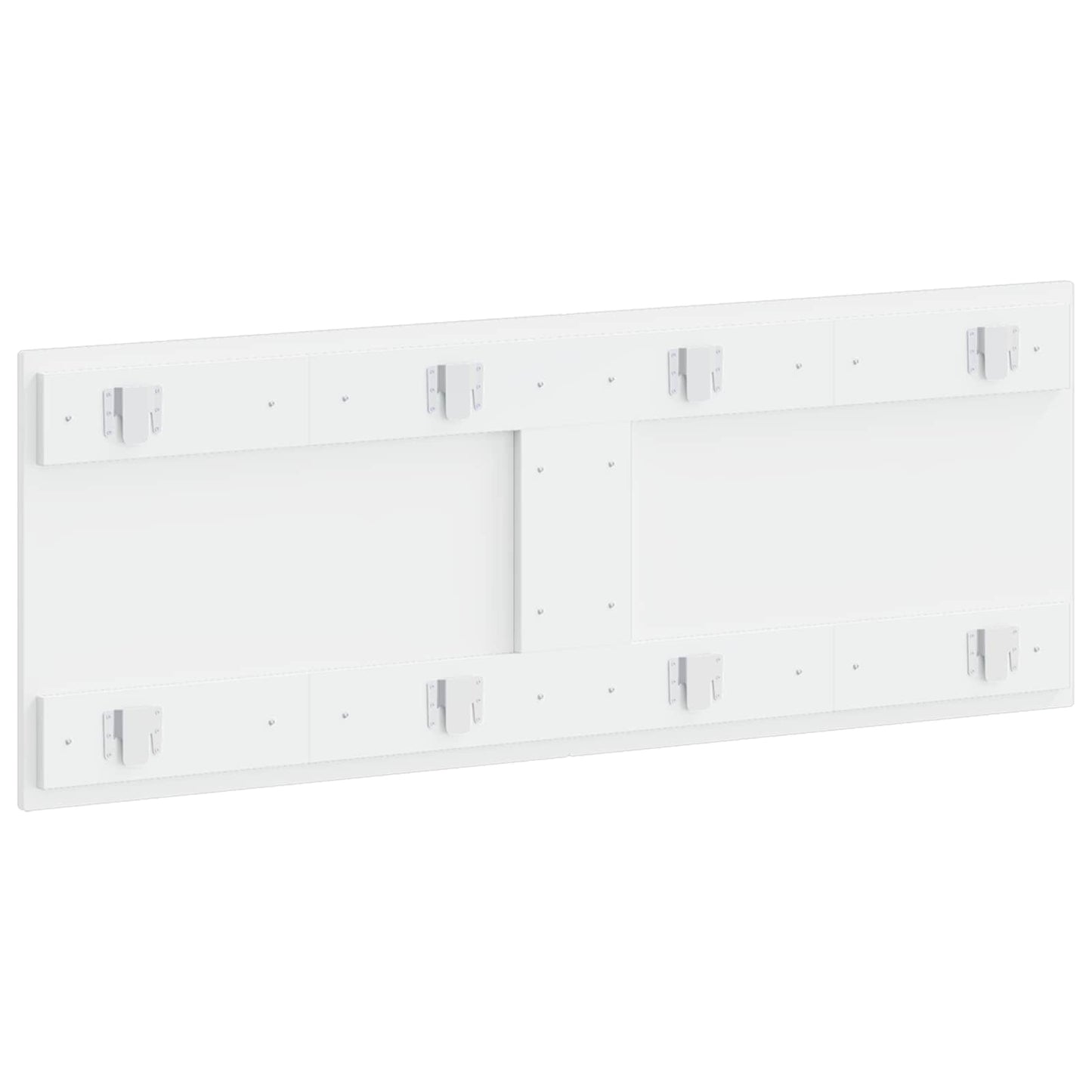 vidaXL Wall-Mounted Headboard HOORN High Gloss White Engineered Wood 5