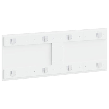 vidaXL Wall-Mounted Headboard HOORN High Gloss White Engineered Wood 5
