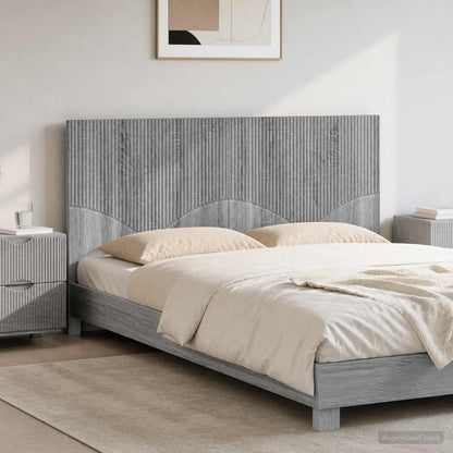vidaXL Wall-Mounted Headboard HOORN Grey Sonoma Engineered Wood 1