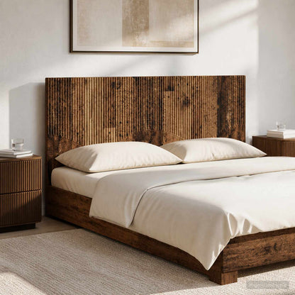 vidaXL Wall-Mounted Headboard HOORN Old Wood Engineered Wood 1