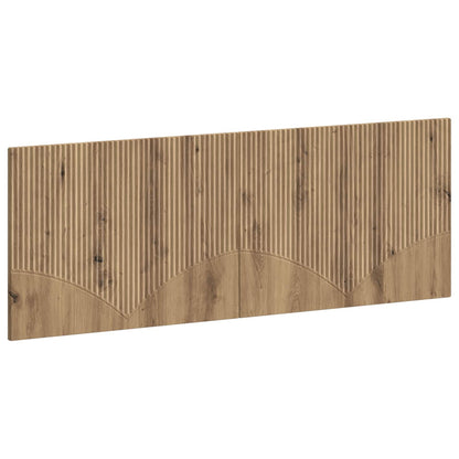 vidaXL Wall-Mounted Headboard HOORN Artisan Oak Engineered Wood 2