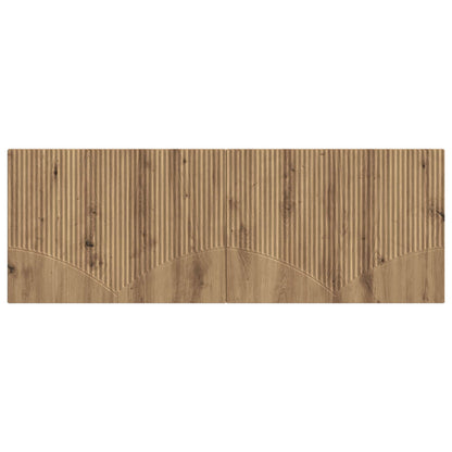 vidaXL Wall-Mounted Headboard HOORN Artisan Oak Engineered Wood 3