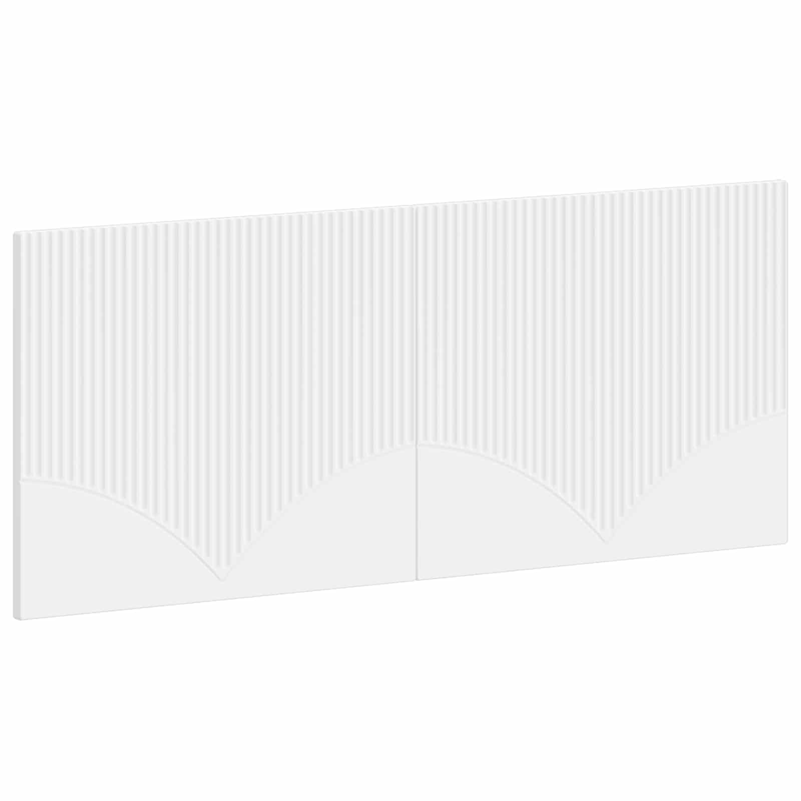 vidaXL Wall-Mounted Headboard HOORN White Engineered Wood 2