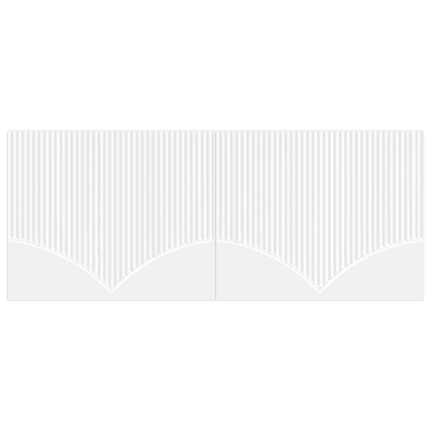 vidaXL Wall-Mounted Headboard HOORN White Engineered Wood 3