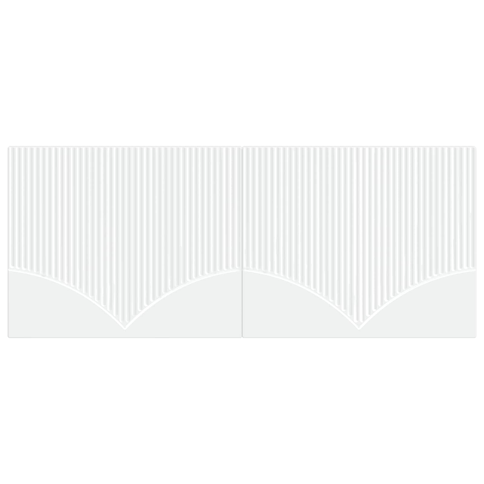 vidaXL Wall-Mounted Headboard HOORN White Engineered Wood 3