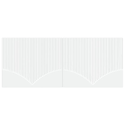 vidaXL Wall-Mounted Headboard HOORN White Engineered Wood 3