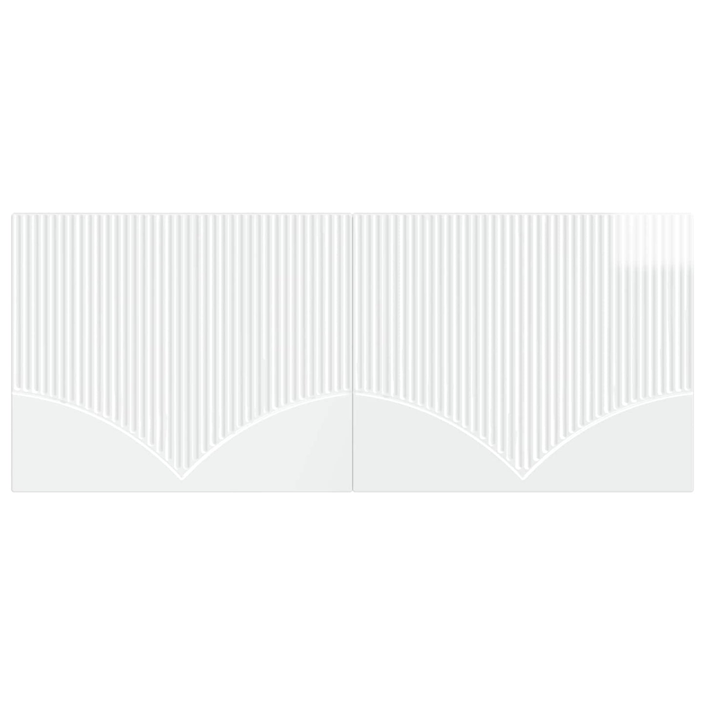 vidaXL Wall-Mounted Headboard HOORN High Gloss White Engineered Wood 3