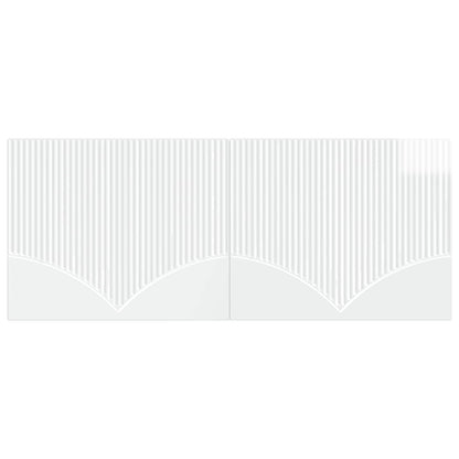 vidaXL Wall-Mounted Headboard HOORN High Gloss White Engineered Wood 3