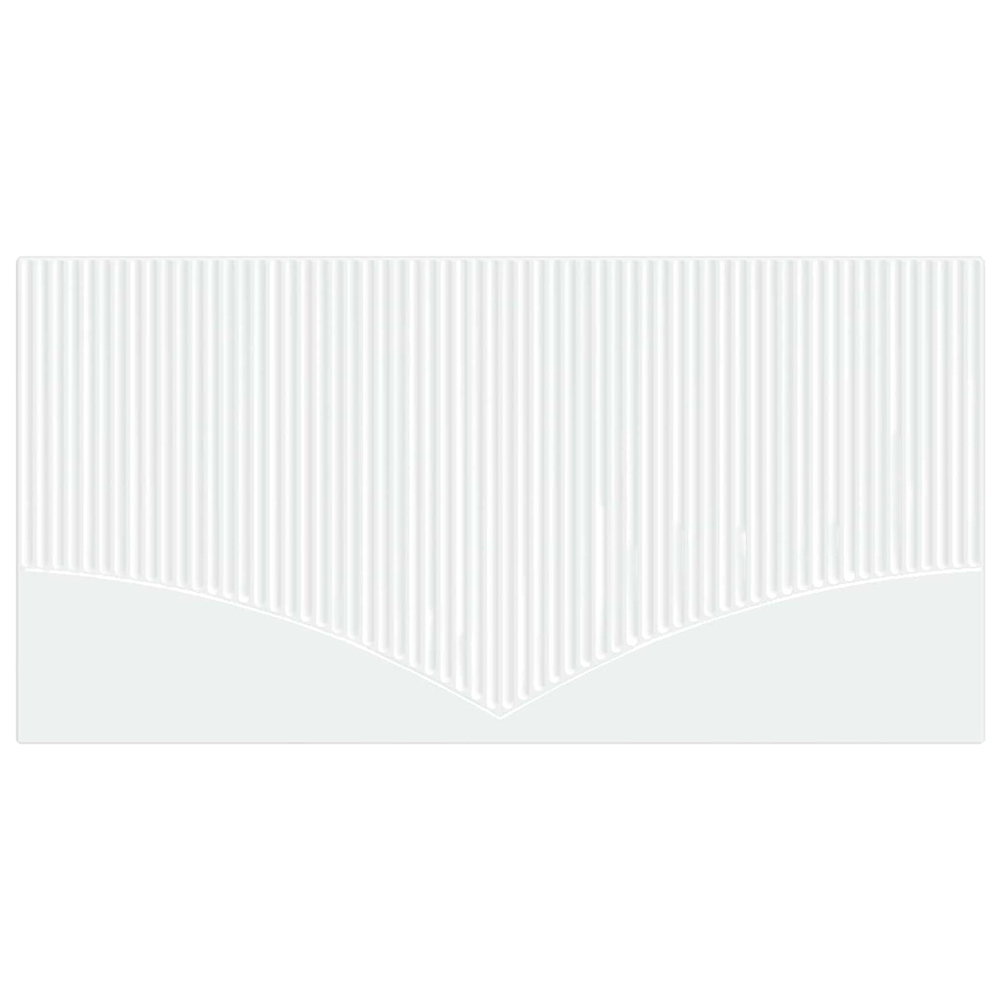 vidaXL Wall-Mounted Headboard HOORN White Engineered Wood 3
