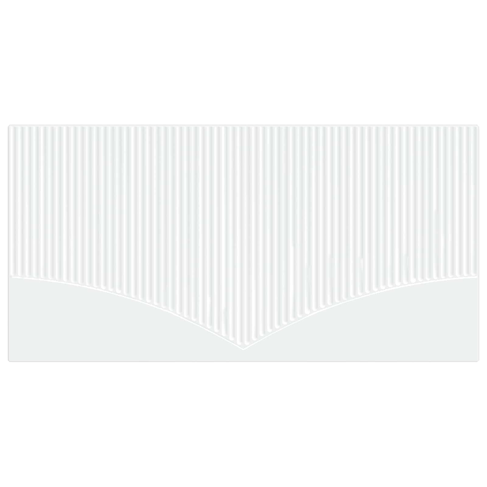 vidaXL Wall-Mounted Headboard HOORN White Engineered Wood 3