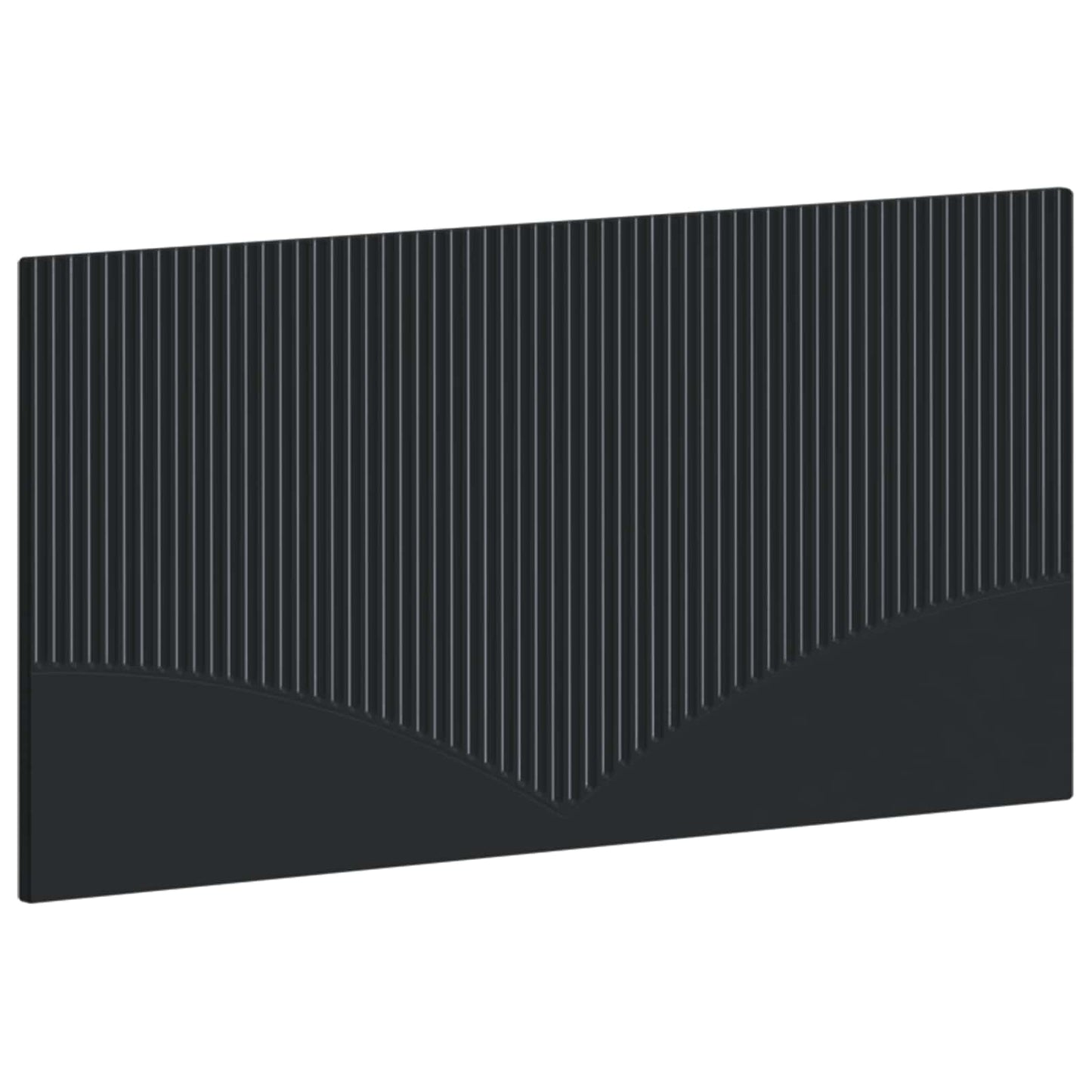 vidaXL Wall-Mounted Headboard HOORN Black Engineered Wood 2