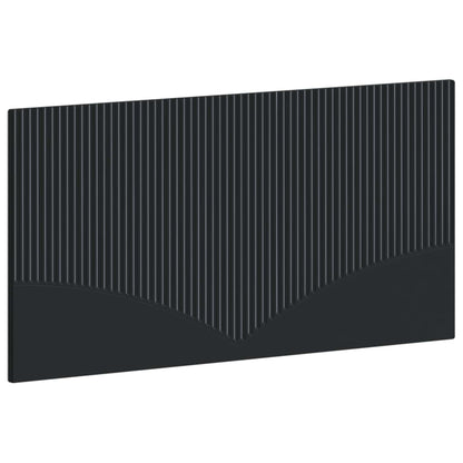 vidaXL Wall-Mounted Headboard HOORN Black Engineered Wood 2