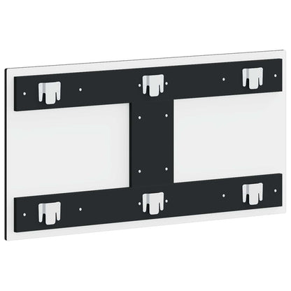 vidaXL Wall-Mounted Headboard HOORN Black Engineered Wood 5