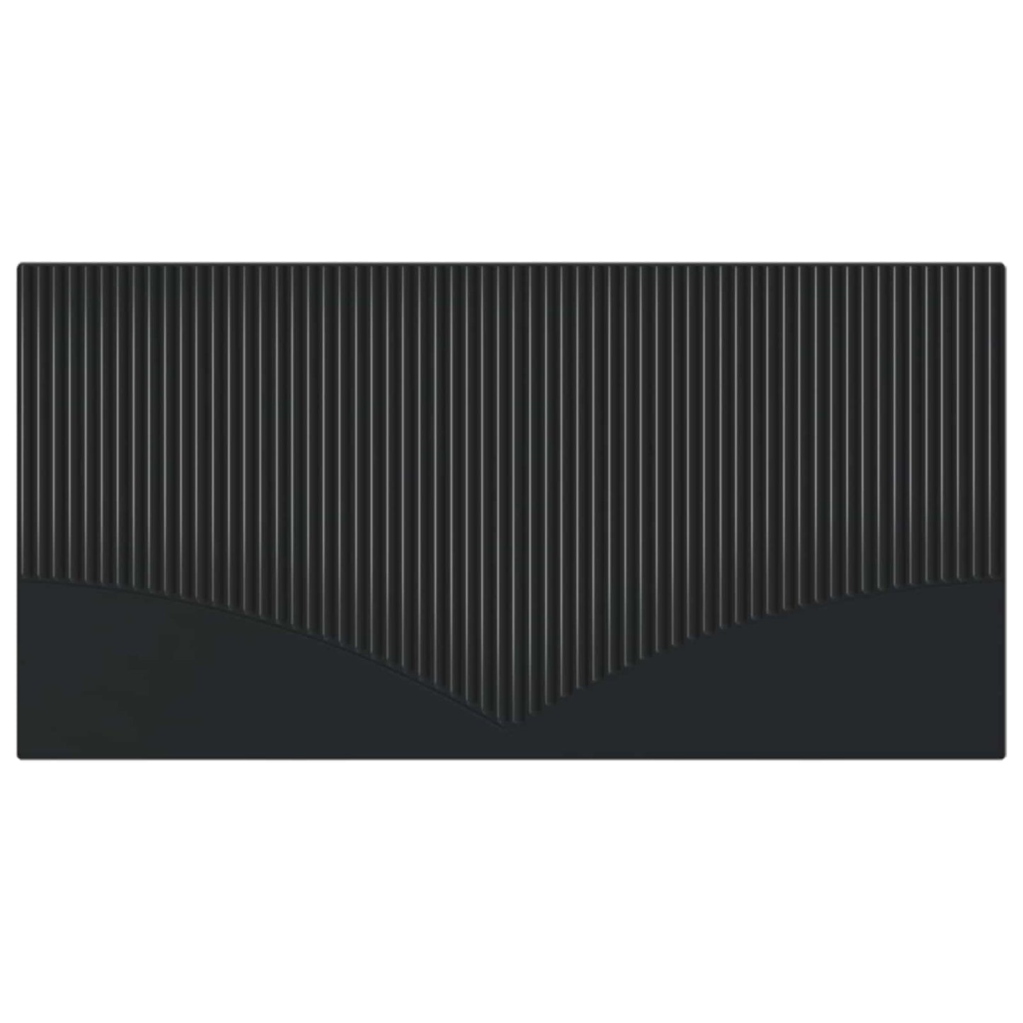 vidaXL Wall-Mounted Headboard HOORN Black Engineered Wood 3