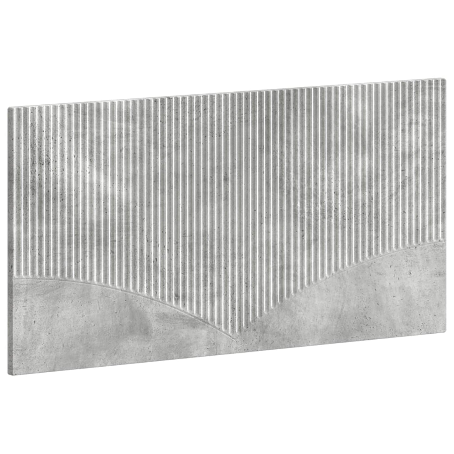 vidaXL Wall-Mounted Headboard HOORN Concrete Grey Engineered Wood 2