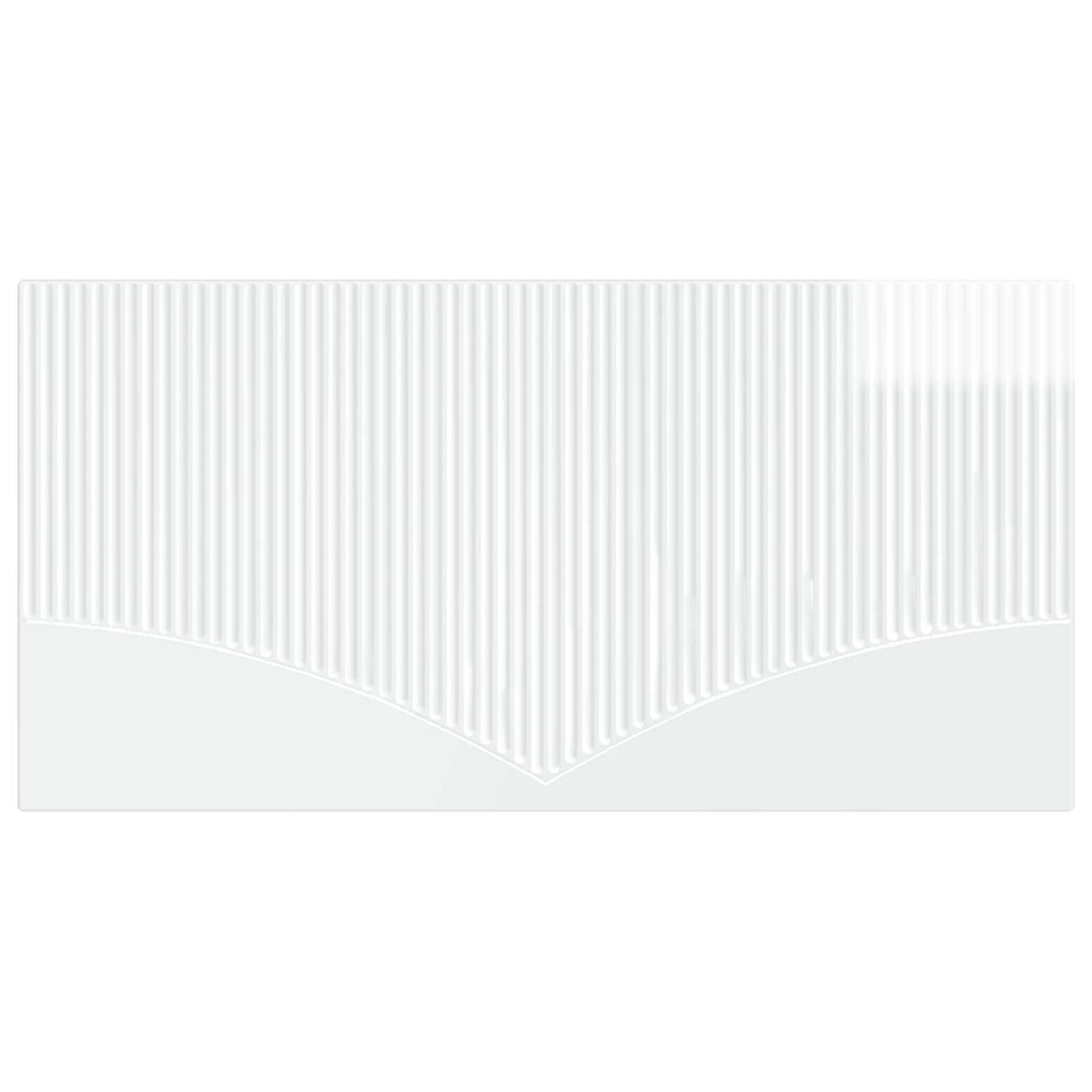 vidaXL Wall-Mounted Headboard HOORN High Gloss White Engineered Wood 3