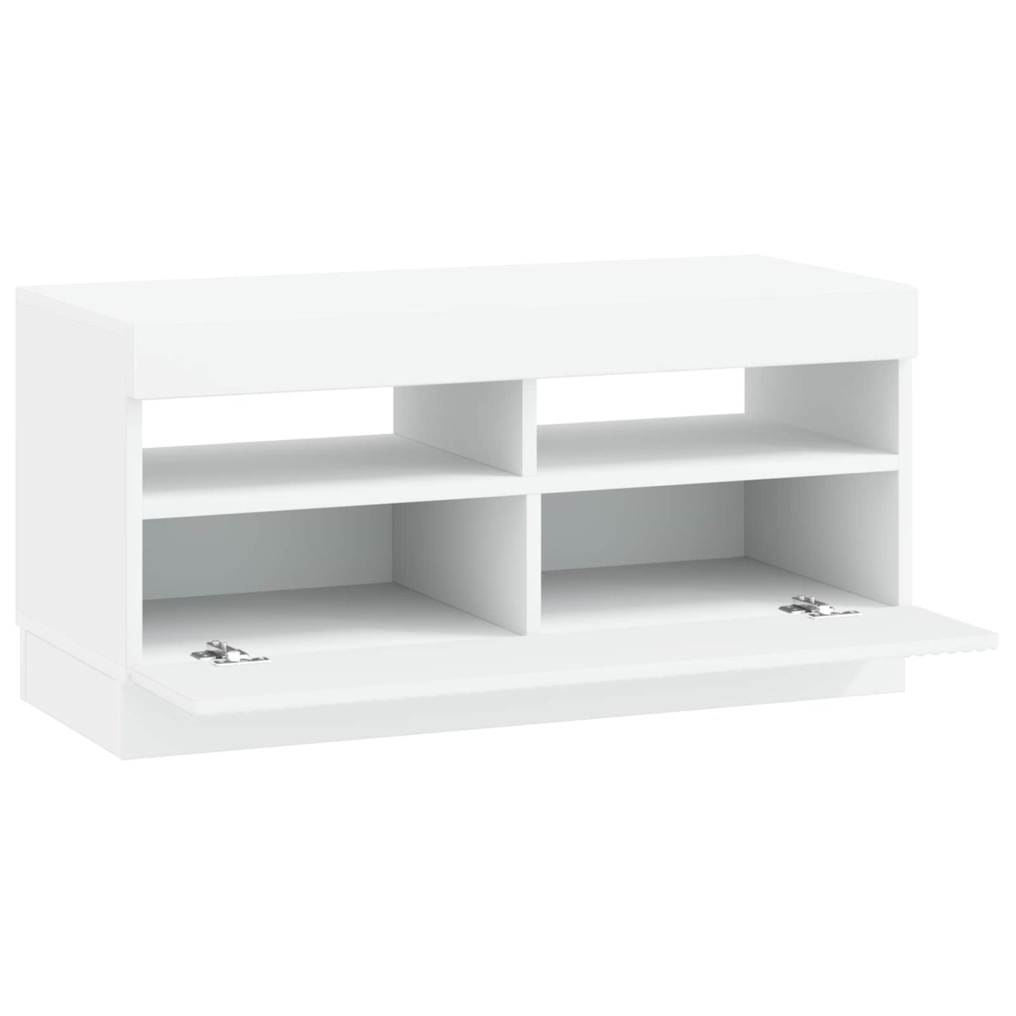vidaXL LED TV Cabinet White Engineered Wood 5